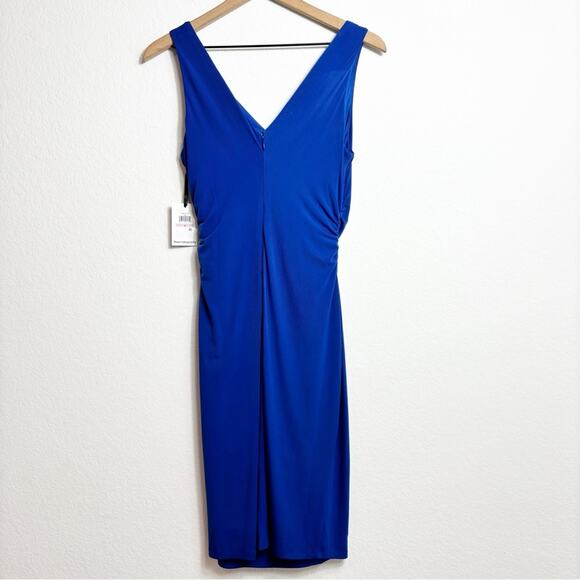 KENSIE WOMEN'S JERSEY BODYCON COWL NECK MINI DRESS COBALT SIZE 6 BRAND NEW - Picture 9 of 9